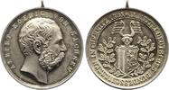 Sachsen-Albertinische Linie Tragbare Silbermedaille 1885 Albert 1873-1902. UNC-