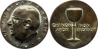 Numismatik Bronzegussmedaille Marzinek, Otto *1912 Gummersbach, +1986 ebendort, Jurist, Oberlandesgerichtsrat in Köln. -