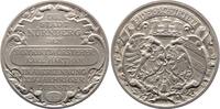Silbermedaille 1902 Nürnberg-Stadt  Selten. Mattiert. Minimal berieben, winz. Randfehler, winz. Kratzer, vorzüglich
