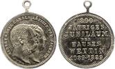 medaille 1889 Sachsen-Albertinische Linie Albert 1873-1902. Mitgeprägte Öse. Fast vorzüglich