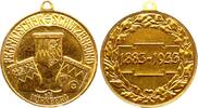 Vergoldete Bronzemedaille 1933 Nürnberg-Stadt  Vorzüglich - Stempelglanz