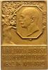 Oldenburg Einseitige Bronzeplakette Friedrich August 1900-1918. -