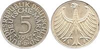 Münzen der Bundesrepublik Deutschland 5 Mark 1957 D Vorzüglich + 25,00 EUR  Excl. 9,90 EUR Verzending