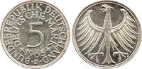 Münzen der Bundesrepublik Deutschland 5 Mark 1965 D Fast Stempelglanz 25,00 EUR  Excl. 9,90 EUR Verzending