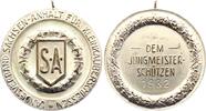 Schützenmedaillen Ohne Ort versilberte Bronzemedaille  Vorzüglich