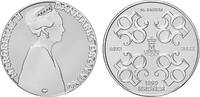 Denmark 500 kroner Dronning Margrethe II, 50 years government anniversary, silvercoin, -