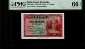 Spain 10 Pesetas 1935 No letter serial number . PMG 66EPQ 70,00 EUR55,00 EUR  Excl. 15,00 EUR Verzending