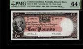 Australia Last prefix Of this issue. 10 Pounds 1960 PMG 64 EPQ