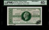 France 1000 Francs Marianne Specimen 1945. Scarce only 19 Specimen know!! -