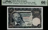 Spain 500 Pesetas 1951 Scarce in this quality! PMG 66 EPQ. 450,00 EUR  Excl. 15,00 EUR Verzending