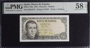 Spain 5 Pesetas 1951 PMG 58 EPQ 35,00 EUR20,00 EUR  Excl. 15,00 EUR Verzending