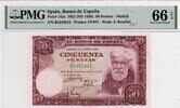 Spain 50 Pesetas 1951 PMG 66 EPQ 150,00 EUR  Excl. 15,00 EUR Verzending