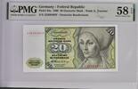 Germany Federal Republic 20 Deustche Mark 1960 PMG 58 EPQ 120,00 EUR  Excl. 15,00 EUR Verzending