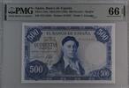 Spain 500 Pesetas 1954 PMG 66 EPQ 165,00 EUR130,00 EUR  Excl. 15,00 EUR Verzending