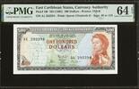 East Caribbean States 100 Dollars 1965 Very Scarce in any grade. PMG 64 EPQ 4225,00 EUR3600,00 EUR  Excl. 20,00 EUR Verzending