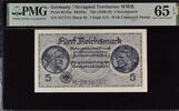 Germany 5 Reichsmark 1940-45 PMG 65 EPQ 60,00 EUR  Excl. 15,00 EUR Verzending