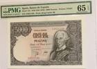 Spain  5000 Pesetas 1976 PMG 65 EPQ