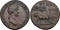 Empire Romain Agrippine la Jeune Sesterce N.D SS
