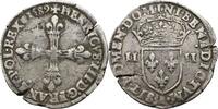 France Henri III Quart d'écu -