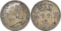 France 1/4 de franc Louis XVIII -