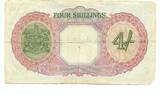 Bahamas 4 Shillings 1936 Pick 9b ZF