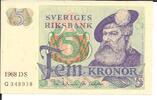 Sweden 5 Kronor Sweden 5 Kronor 1968 P#51a -
