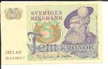 Sweden 5 Kronor Sweden 5 Kronor 1973 P#51c -