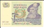 Sweden 5 Kronor Sweden 5 Kronor 1974 P#51c -