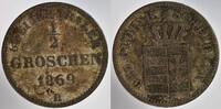 Oldenburg 1/2 Groschen 1869 B Nicolaus Friedrich Peter 1853-1900 -