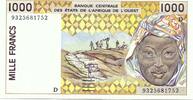 WEST AFRICAN STATES - Mali 1000 Francs -