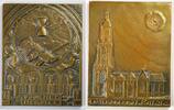 Netherlands Plaquette 'Cunerakerk te Rhenen' door J.C. Wienecke -