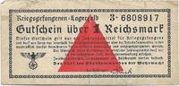 GERMANY - Military - POW. 1 Reichsmark 1939. RO 518 -