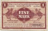 POW - Campmoney - WOI.Concentration Camp Gardelegen. 1 mark 1916 -