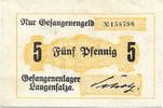 POW - Campmoney - WOI.Concentration Lagensalsa. 5 pfennig -
