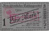 POW - Campmoney - WOI.Concentration Hahn Münden. 1 mark 1916 -