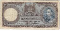 Fiji - 10 shillings 1951 P#38 -
