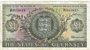 Guernsey - 1 pound 1969-1975 P#45a -