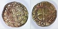 Crusader Antioch Bohemond III 1163-1201 AR denier -