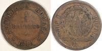 1/2 Baiocco 1849 R Roman Republic, Italy  VF-