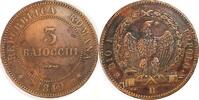 3 Baiocco 1849 R Roman Republic, Italy  EF