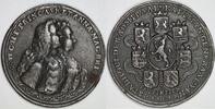 Netherlands Historical medal Inauguration Prince Willem IV as Stadholder with Princess Anne of Hannover -