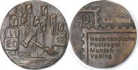 Nederland Historical medal 70 Jarig bestaan Nederlandsche postzegel munten veiling, aan L.J.J Sondag -