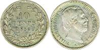 The Netherlands 10 Cent 1884 aUNC