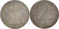 Netherlands 2 1/2 Gulden 1865 Willem III - Dot PR