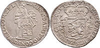 The Netherlands zilveren dukaat 1/8 of Pietje Zeeland 1773 -