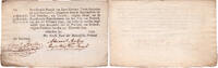 The Netherlands 1 gulden 2 stuivers en 8 penningen 1795 recepis Schiedam PMG 35 -