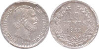 The Netherlands 10 cent 1853 Willem III PCGS MS 62 -