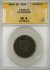 USA Large Cent Braided Hair 1C Coin ANACS VG 8 Details Corroded A -