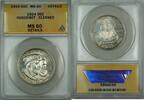 USA Huguenot Commem Silver 50c ANACS MS-60 Details Cleaned (Better Coin Choice) -