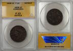 USA Large Cent 1838 Coronet Head  1c Coin ANACS F-12 Details Corroded PR... 44,57 EUR  plus 21,32 EUR verzending